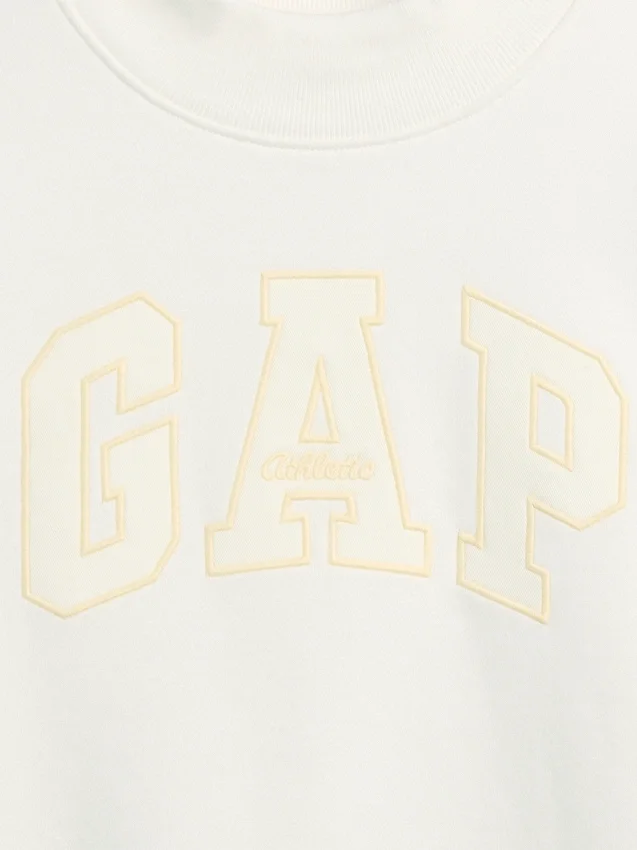 Çocuk Vintagesoft Oversized Mockneck Logo Sweatshirt