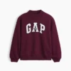 Çocuk Vintagesoft Oversized Mockneck Logo Sweatshirt
