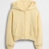 Çocuk Vintagesoft Rahat Dantel Süslemeli Fermuarlı Kapüşonlu Sweatshirt