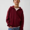 Çocuk Vintagesoft Rahat Kesim Fermuarlı Kapüşonlu Sweatshirt