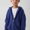 Çocuk Vintagesoft Rahat Kesim Fermuarlı Kapüşonlu Sweatshirt