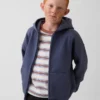 Çocuk Vintagesoft Rahat Kesim Fermuarlı Kapüşonlu Sweatshirt