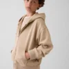 Çocuk Vintagesoft Rahat Kesim Fermuarlı Kapüşonlu Sweatshirt
