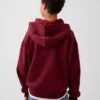 Çocuk Vintagesoft Rahat Kesim Fermuarlı Kapüşonlu Sweatshirt