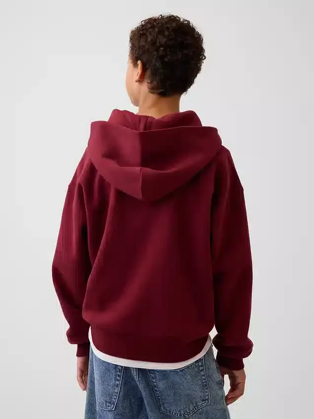 Çocuk Vintagesoft Rahat Kesim Fermuarlı Kapüşonlu Sweatshirt