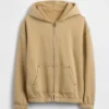 Çocuk Vintagesoft Rahat Kesim Fermuarlı Kapüşonlu Sweatshirt