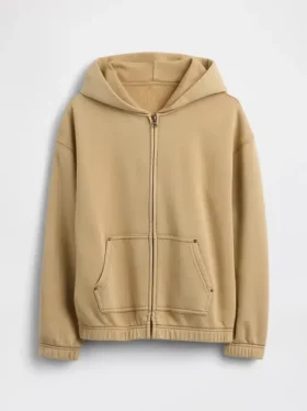 Çocuk Vintagesoft Rahat Kesim Fermuarlı Kapüşonlu Sweatshirt