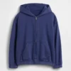 Çocuk Vintagesoft Rahat Kesim Fermuarlı Kapüşonlu Sweatshirt