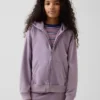 Çocuk Vintagesoft Rahat Kesim Fermuarlı Kapüşonlu Sweatshirt