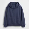 Çocuk Vintagesoft Rahat Kesim Fermuarlı Kapüşonlu Sweatshirt