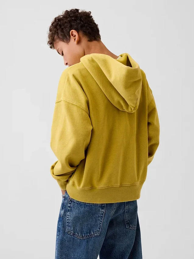 Çocuk Vintagesoft Rahat Kesim Fermuarlı Kapüşonlu Sweatshirt