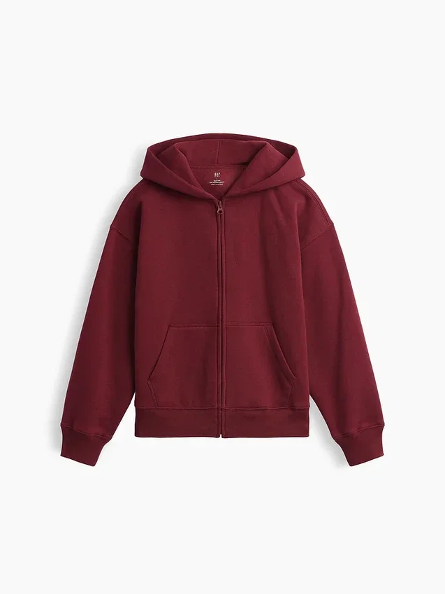 Çocuk Vintagesoft Rahat Kesim Fermuarlı Kapüşonlu Sweatshirt