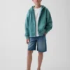 Çocuk Vintagesoft Rahat Kesim Fermuarlı Kapüşonlu Sweatshirt