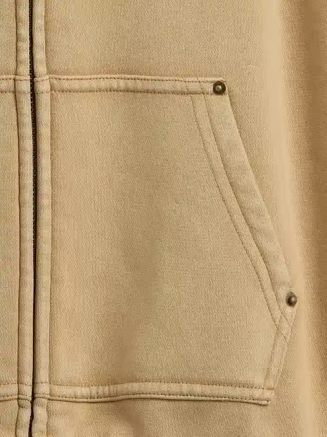 Çocuk Vintagesoft Rahat Kesim Fermuarlı Kapüşonlu Sweatshirt