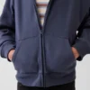 Çocuk Vintagesoft Rahat Kesim Fermuarlı Kapüşonlu Sweatshirt