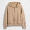 Çocuk Vintagesoft Rahat Kesim Fermuarlı Kapüşonlu Sweatshirt