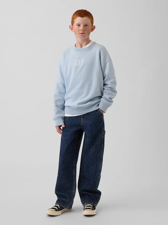 Çocuk Vintagesoft Rahat Kesim Logolu Sweatshirt