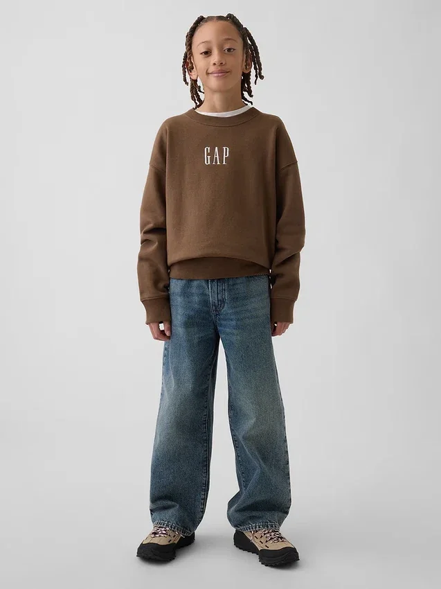 Çocuk Vintagesoft Rahat Kesim Logolu Sweatshirt