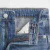 Çocuk Yüksek Bel Denim Etek