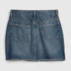 Çocuk Yüksek Bel Denim Etek