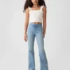 Çocuk Yüksek Bel Geniş Paça Jeggings