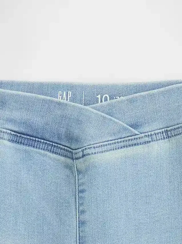 Çocuk Yüksek Bel Geniş Paça Jeggings
