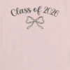 Çocuklar için Class of 2026 Fiyonklu Grafik Tişört