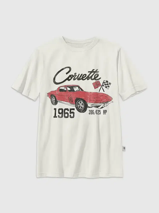 Çocuklar için Corvette Grafik Tişört