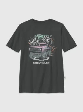 Çocuklar için General Motors Pastel Kamyonlar Büyük Boy Grafik Tişört