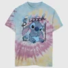 Çocuklar için Lilo ve Stitch Tie Dye Grafik Tişört
