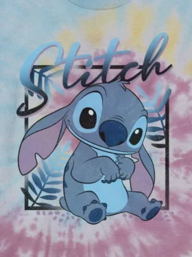 Çocuklar için Lilo ve Stitch Tie Dye Grafik Tişört