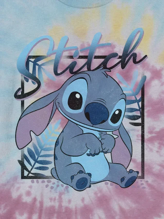 Çocuklar için Lilo ve Stitch Tie Dye Grafik Tişört