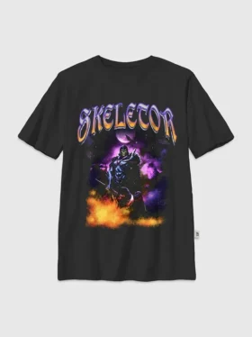 Çocuklar için Masters of the Universe Skeletor Gece Desenli Tişört