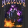 Çocuklar için Masters of the Universe Skeletor Gece Desenli Tişört