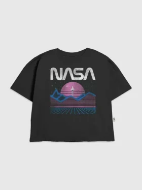 Çocuklar için NASA Pastel Uzay Grafik Tişört