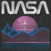 Çocuklar için NASA Pastel Uzay Grafik Tişört
