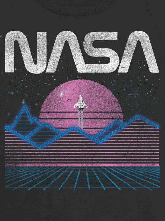Çocuklar için NASA Pastel Uzay Grafik Tişört