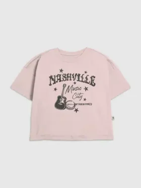 Çocuklar için Nashville Müzik Şehri Grafik Tişört