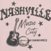 Çocuklar için Nashville Müzik Şehri Grafik Tişört