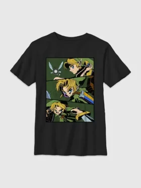 Çocuklar için Nintendo Legend of Zelda Link Grafik Tişört