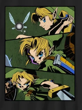 Çocuklar için Nintendo Legend of Zelda Link Grafik Tişört