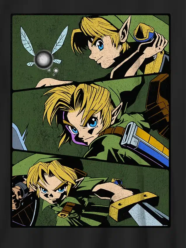 Çocuklar için Nintendo Legend of Zelda Link Grafik Tişört