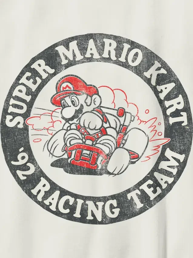 Çocuklar için Nintendo Mario Racing Team Grafik Tişört