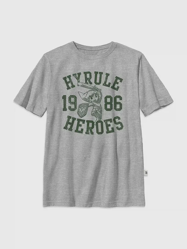 Çocuklar için Nintendo Zelda Hyrule Heroes Desenli Tişört