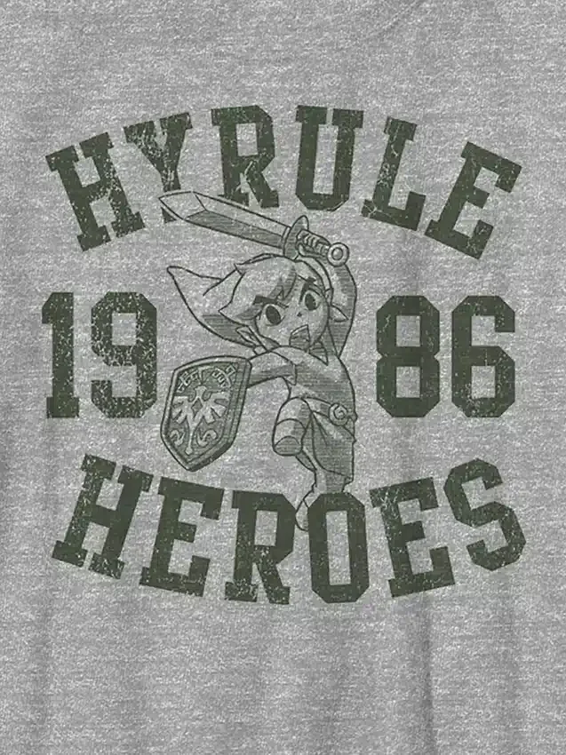 Çocuklar için Nintendo Zelda Hyrule Heroes Desenli Tişört