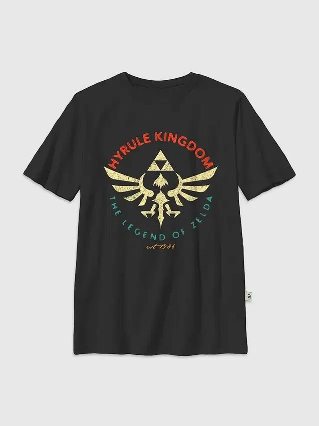 Çocuklar için Nintendo Zelda Hyrule Kingdom Grafik Tişört