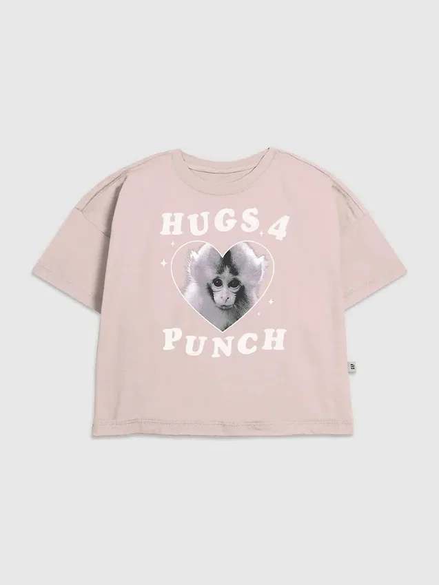 Çocuklar için Punch the Monkey Grafik Tişört