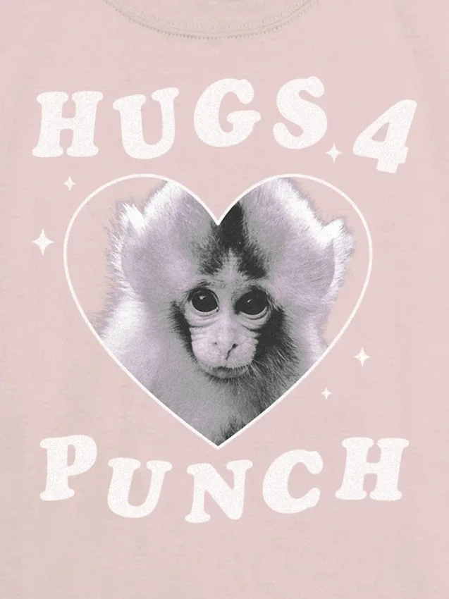 Çocuklar için Punch the Monkey Grafik Tişört