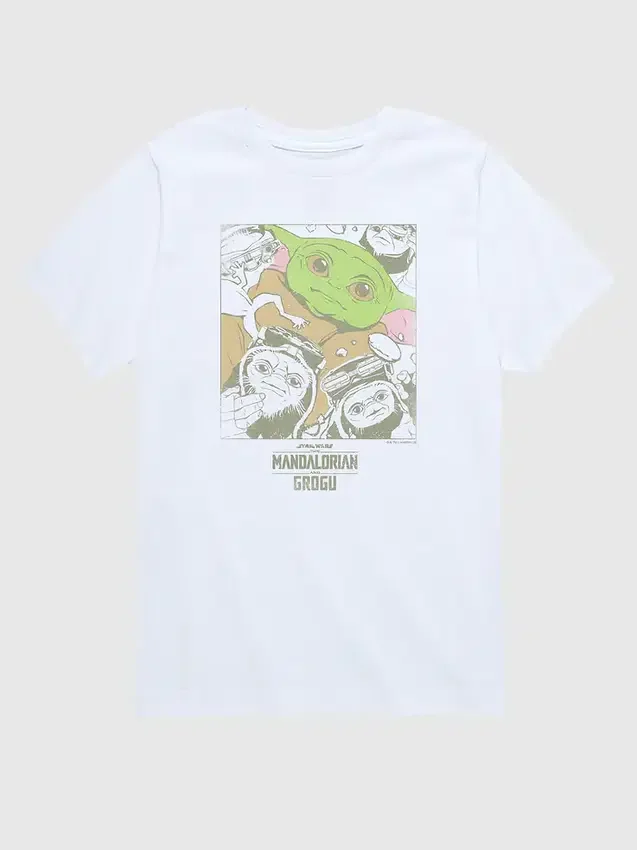 Çocuklar için Star Wars Grogu ve Arkadaşları Desenli Tişört