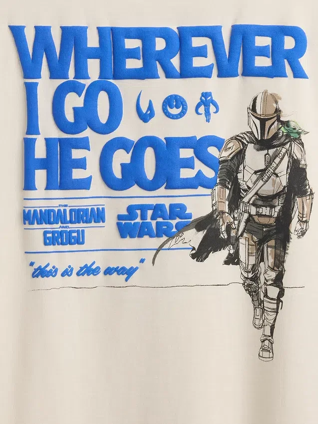 Çocuklar için Star Wars Rahat Kesim Grafikli Tişört